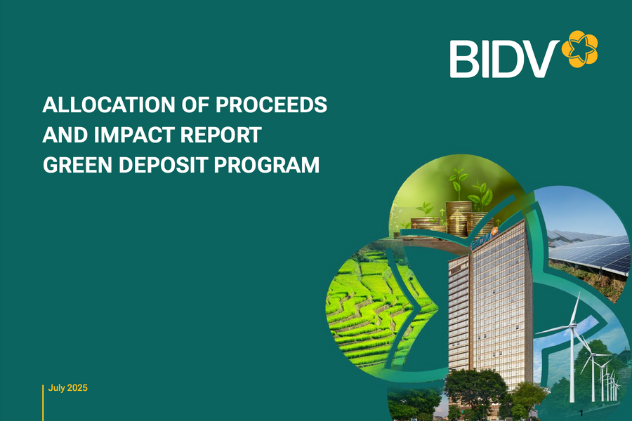 BIDV announces the publication of the allocation and impact report for the green deposit program.