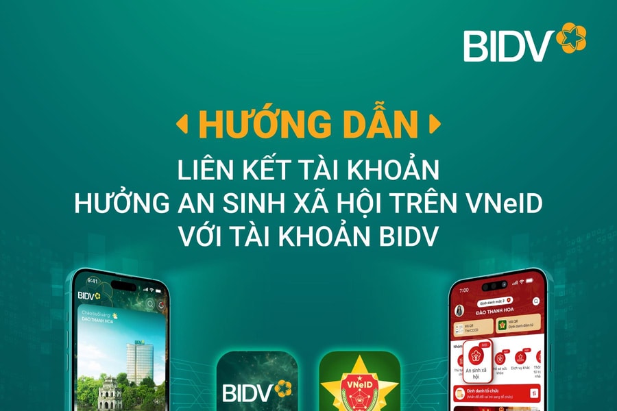 Link your BIDV account on VNeID to receive government gifts.