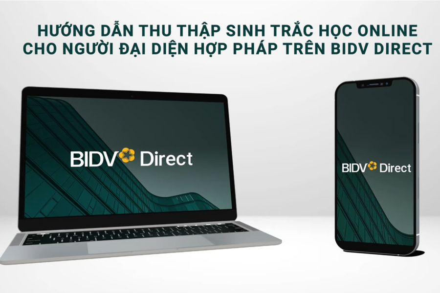 Online Biometric Data Collection Guide for Legal Representatives on BIDV Direct