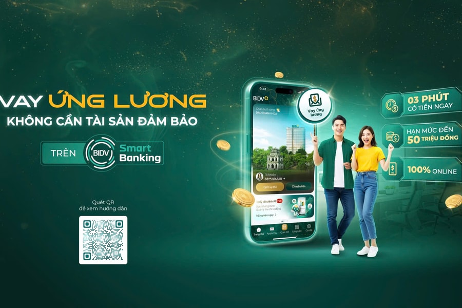 "Advance Pay" - a secure, automated digital experience on BIDV SmartBanking