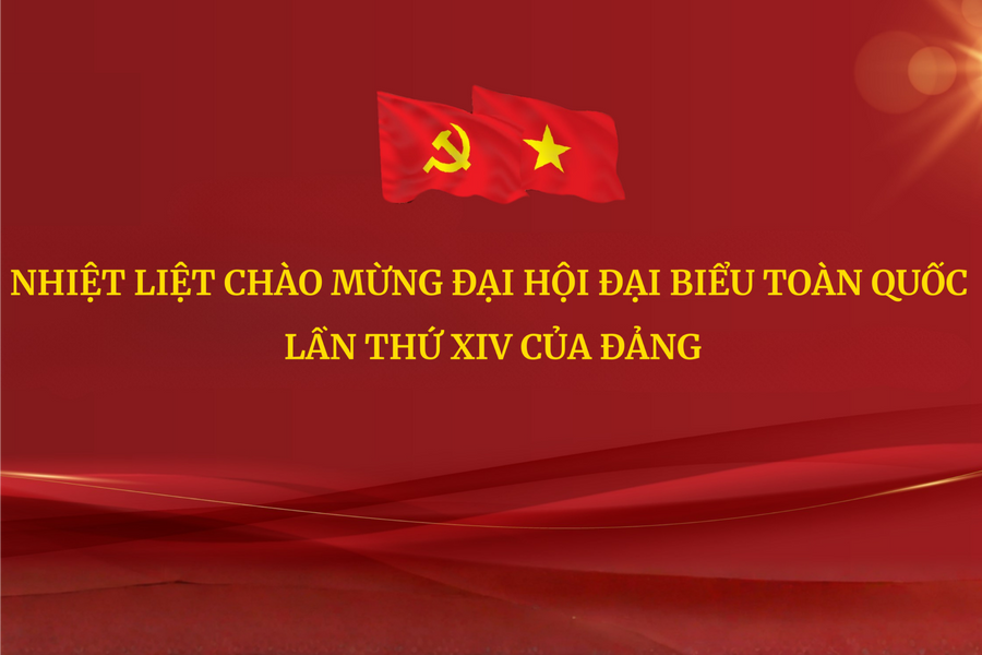 Instructions for changing the welcome banner for the 14th National Congress of the Party