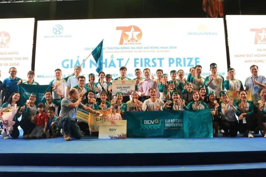 Câu lạc bộ Thuyền rồng BIDV – Từ nhịp chèo tập thể đến bản sắc văn hóa riêng