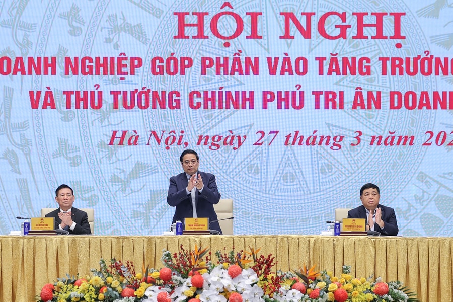 Hội nghị "Doanh nghiệp góp phần vào tăng trưởng hai con số và Thủ tướng Chính phủ tri ân doanh nghiệp"