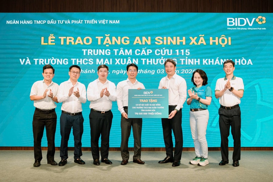 BIDV donates 1 billion VND to promote social welfare in Khanh Hoa Province