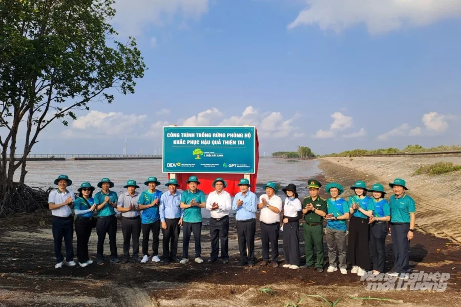 BIDV tham gia phát động trồng mới 40 ha rừng phòng hộ ở Cần Thơ