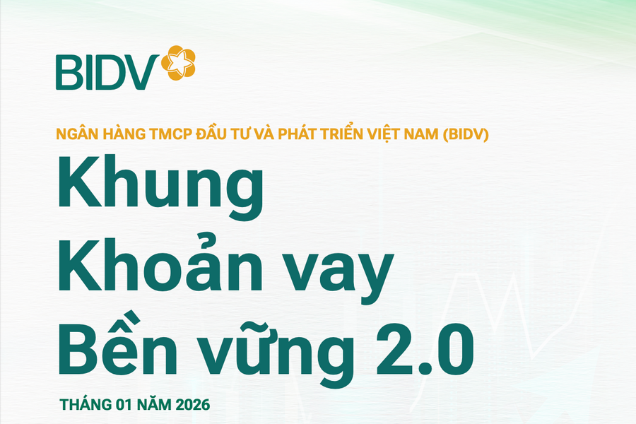 BIDV công bố Khung Khoản vay bền vững 2.0