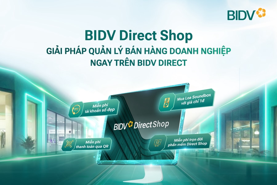 DIRECT SHOP - 하나의 앱으로 판매를 관리하는 솔루션 BIDV DIRECT