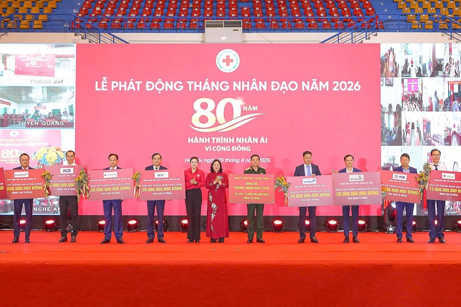 Hưởng ứng Tháng Nhân đạo năm 2026, BIDV ủng hộ 20 tỷ đồng