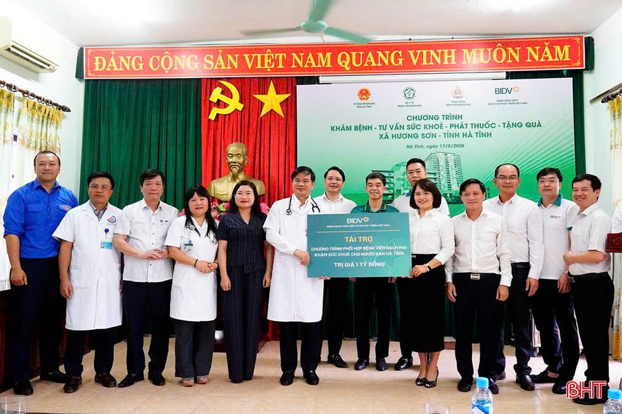 BIDV partners with Bach Mai Hospital to provide health checkups for 1,500 people in Ha Tinh