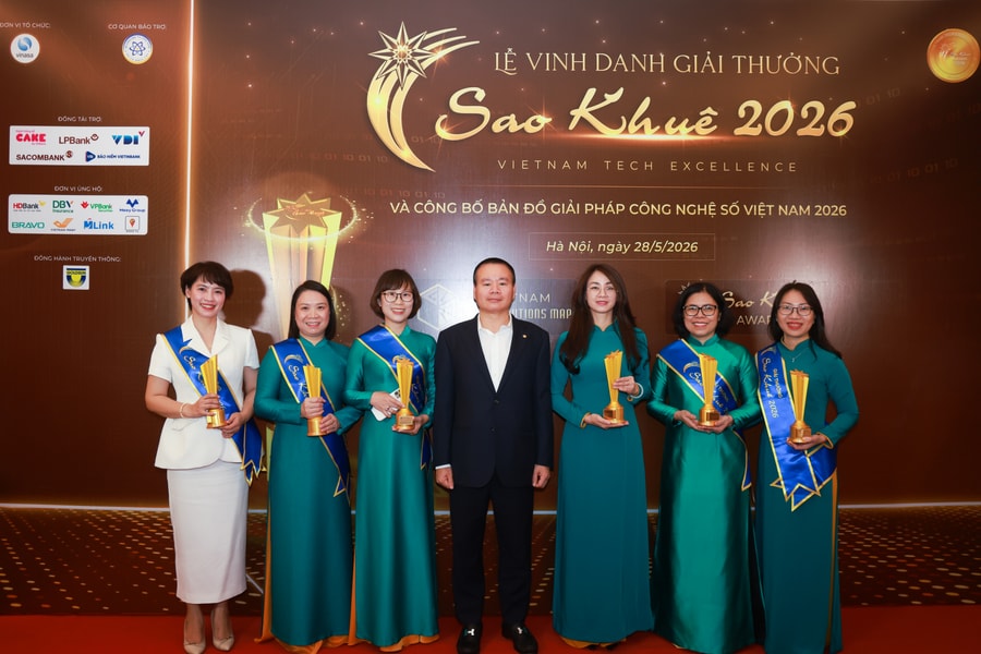 Sao Khuê 2026: Dấu ấn số hóa vượt trội của BIDV