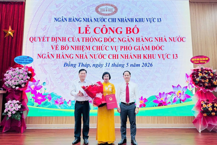 Bổ nhiệm bà Bùi Thị Thuý Hằng giữ chức Phó Giám đốc NHNN Khu vực 13