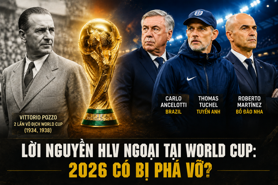 Gần 100 năm World Cup chưa có HLV ngoại vô địch, liệu Ancelotti có thể phá lời nguyền?