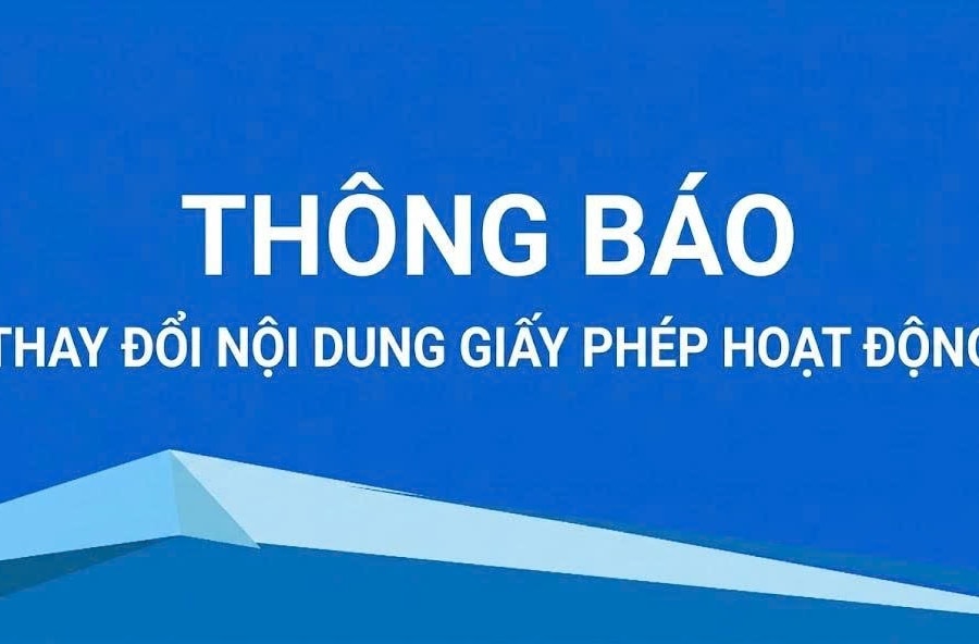 Quỹ tín dụng nhân dân Bình Kiều thông báo thay đổi nội dung Giấy phép hoạt động