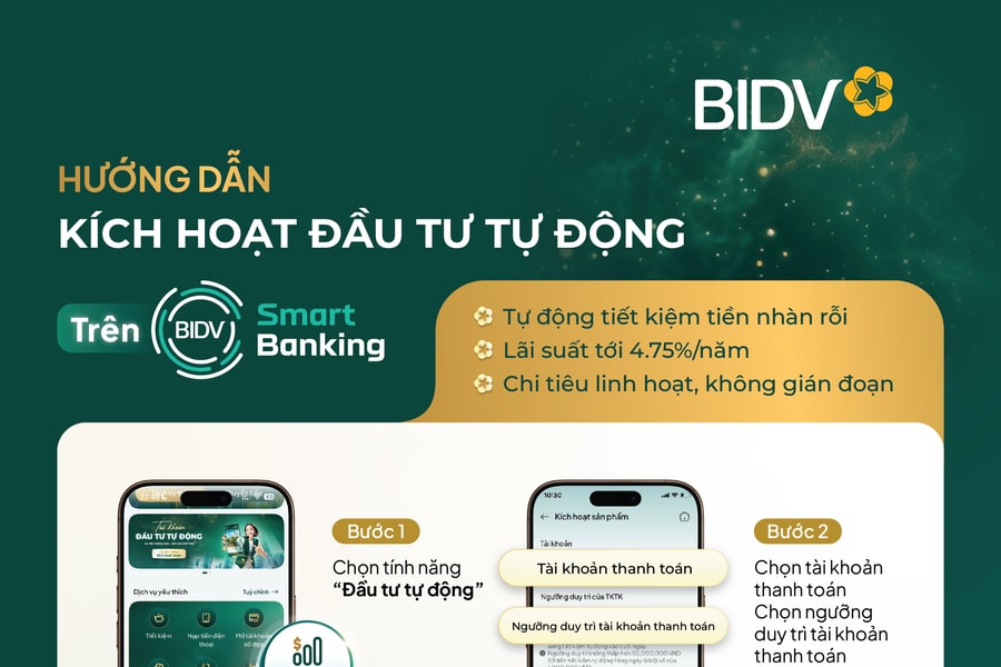Guide to Automatic Investment Registration on BIDV SmartBanking