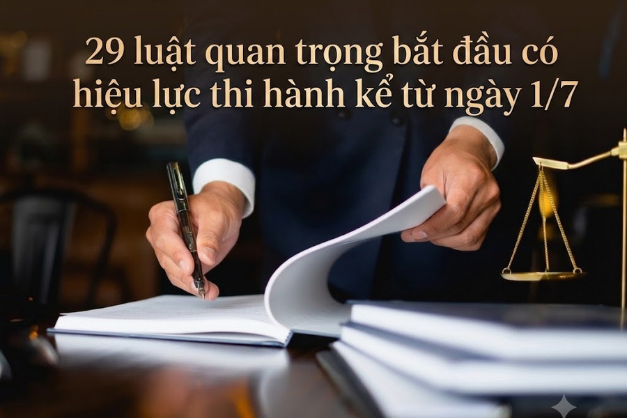 29 luật quan trọng bắt đầu có hiệu lực thi hành kể từ ngày 1/7 sắp tới