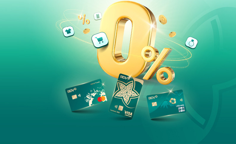 Up to VND 200,000 cashback for BIDV cardholders who sign up for flexible installment plans