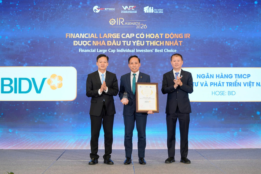 BIDV được nhà đầu tư yêu thích tại IR Awards 2026: Dấu ấn của minh bạch và niềm tin