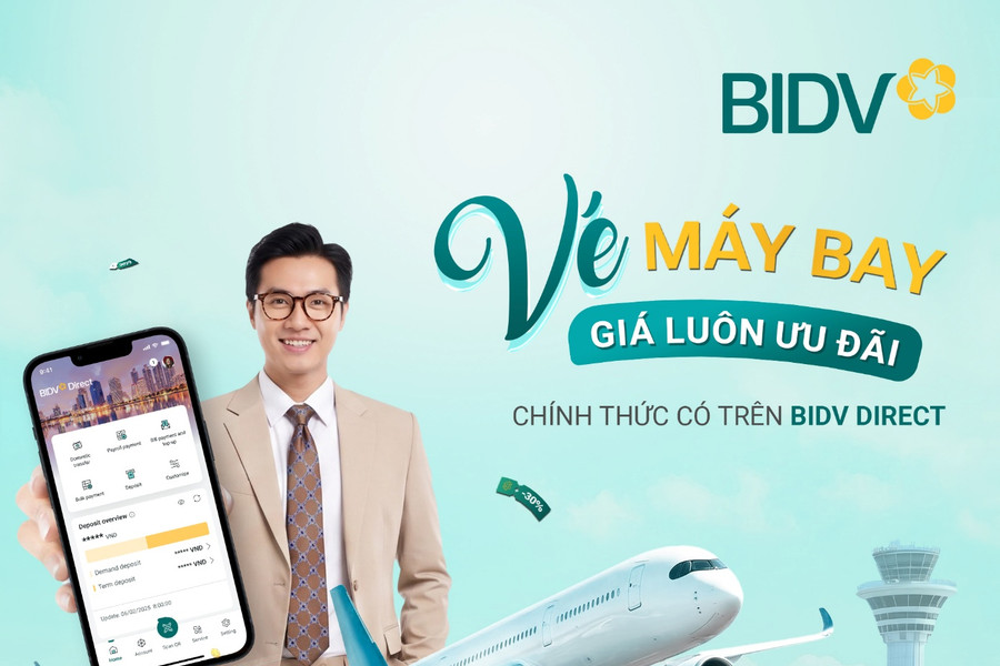 BIDV DIRECT – Vé giá tốt, bay thảnh thơi
