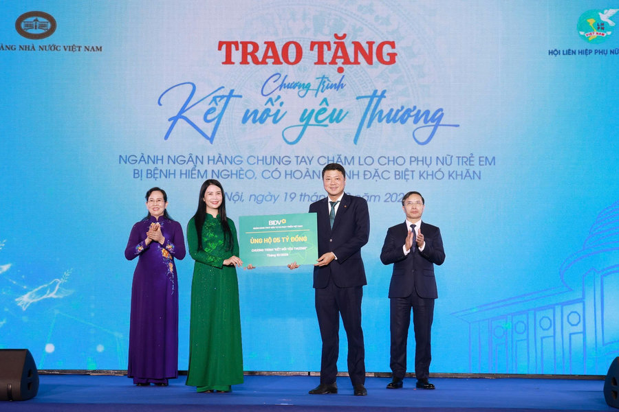 BIDV ủng hộ 5 tỷ đồng Chương trình “Kết nối yêu thương”